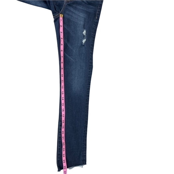 Never Dream Alone High Waisted Distressed Jeans - Picture 9 of 10